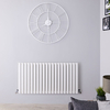 Design Heizkörper Horizontal Weiß 600mm x 1180mm 1115W (einlagig) - Revive