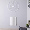 Design Heizkörper Horizontal Weiß 600mm x 413mm 390W (einlagig) - Revive