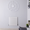 Design Heizkörper Horizontal Weiß 600mm x 590mm 558W (einlagig) - Revive