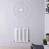 Design Heizkörper Horizontal Weiß 600mm x 590mm 783W (doppellagig) - Revive
