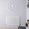 Design Heizkörper Horizontal Weiß 635mm x 1000mm 1014W (einlagig) - Revive
