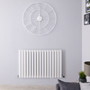 Design Heizkörper Horizontal Weiß 635mm x 1000mm 1584W (doppellagig) - Revive