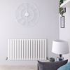 Design Heizkörper Horizontal Weiß 635mm x 1190mm 1064W (einlagig) - Delta