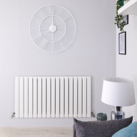 Design Heizkörper Horizontal Weiß 635mm x 1190mm 1064W (einlagig) - Delta