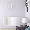 Design Heizkörper Horizontal Weiß 635mm x 1190mm 1624W (doppellagig) - Delta