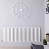 Design Heizkörper Horizontal Weiß 635mm x 1647mm 1671W (einlagig) - Revive