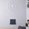 Design Heizkörper Mini 400x415mm 433W 2-lagig Anthrazit - Kleiner Wandheizkörper - Revive von Hudson Reed