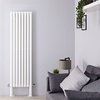 Design Heizkörper mit Füßen,  Vertikal Weiß 1800mm x 472mm 1637W (doppellagig) - Revive Plus