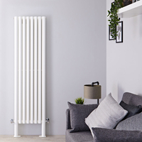 Design Heizkörper mit Füßen,  Vertikal Weiß 1800mm x 472mm 1637W (doppellagig) - Revive Plus