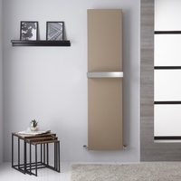 Design Heizkörper mit Handtuchstange,  Mittel- und Standardanschluss - 1800mm x 450mm,  923W – Mineral-Quarz – Trevi