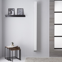 Design Heizkörper Mittelanschluss 180x10cm 459W Weiß - Una,  extra schmal,  von Hudson Reed