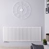Design Heizkörper Mittelanschluss Horizontal Weiß 635mm x 1647mm 2614W (doppellagig) - Revive Caldae