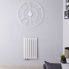 Design Heizkörper Mittelanschluss Horizontal Weiß 635mm x 413mm 729W (doppellagig) - Revive Caldae