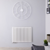 Design Heizkörper Mittelanschluss Horizontal Weiß 635mm x 826mm 1461W (doppellagig) - Revive Caldae