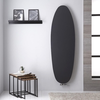 Design Heizkörper MIttelanschluss Vertikal Anthrazit 1728 x 535mm 896W,  von Hudson Reed