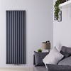 Design Heizkörper Mittelanschluss Vertikal in Anthrazit 2148W 160x59cm - Revive Caldae
