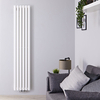 Design Heizkörper Mittelanschluss Weiß Vertikal 1780x354mm 2-lagig,  von Hudson Reed