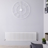 Design Heizkörper Revive Horizontal Einlagig Weiß,  Niedrig 400x1411mm 1087W von Hudson Reed