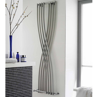Design Heizkörper Silber 177, 5 x 45cm 925W Seitenanschluss - Warmwasser oder Mischbetrieb - Xcite,  von Hudson Reed