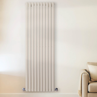 Design Heizkörper Vertikal - (Doppellagig) - 1780mm x 590mm Weiß (Pearl Weiß) - Revive von Hudson Reed