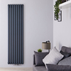 Design Heizkörper Vertikal Mittelanschluss Anthrazit 1780x472mm 1735W,  von Hudson Reed