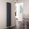 Design Heizkörper Vertikal 160 x 28cm Mittelanschluss 1021W aus Aluminium in Anthrazit von Hudson Reed