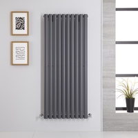 Design Heizkörper Vertikal Anthrazit 1400mm x 590mm 1143W (einlagig) - Revive
