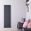 Design Heizkörper Vertikal Anthrazit 1600mm x 472mm 1149W (einlagig) - Sloane