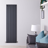 Design Heizkörper Vertikal Anthrazit 1600mm x 490mm 1543W (doppellagig) - Delta