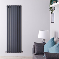 Design Heizkörper Vertikal Anthrazit 1600mm x 560mm 1763W (doppellagig) - Delta