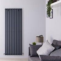 Design Heizkörper Vertikal Anthrazit 1600mm x 590mm 1402W (einlagig) - Revive