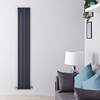 Design Heizkörper Vertikal Anthrazit 1780mm x 280mm 989W (doppellagig) - Delta