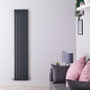 Design Heizkörper Vertikal Anthrazit 1780mm x 354mm 1448W (doppellagig) - Sloane