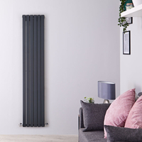Design Heizkörper Vertikal Anthrazit 1780mm x 354mm 1448W (doppellagig) - Sloane