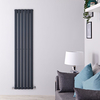 Design Heizkörper Vertikal Anthrazit 1780mm x 420mm 987W (einlagig) - Delta
