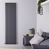 Design Heizkörper Vertikal Anthrazit 1780mm x 472mm 1189W (einlagig) - Revive