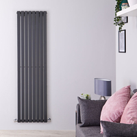 Design Heizkörper Vertikal Anthrazit 1780mm x 472mm 1195W (einlagig) - Sloane