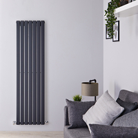 Design Heizkörper Vertikal Anthrazit 1780mm x 490mm 1278W (einlagig) - Delta
