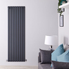 Design Heizkörper Vertikal Anthrazit 1780mm x 560mm 1979W (doppellagig) - Delta