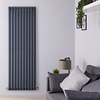 Design Heizkörper Vertikal Anthrazit 1780mm x 590mm 1487W (einlagig) - Revive