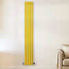 Design Heizkörper Vertikal (Doppellagig) 1780mm x 236mm Gelb (Dandelion Yellow) - Revive