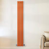 Design Heizkörper Vertikal (Doppellagig) 1780mm x 236mm Orange (Sunset Orange) - Revive