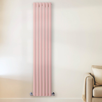 Design Heizkörper Vertikal (Doppellagig) 1780mm x 236mm Pink (Camellia Pink) - Revive