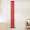 Design Heizkörper Vertikal (Doppellagig) 1780mm x 236mm Rot (Siamese Red) - Revive