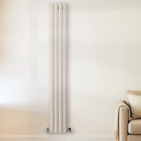 Design Heizkörper Vertikal (Doppellagig) 1780mm x 236mm Weiß (Pearl Weiß) - Revive