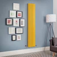 Design Heizkörper Vertikal (Doppellagig) 1780mm x 350mm Gelb (Dandelion Yellow) - Delta