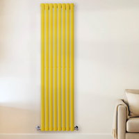 Design Heizkörper Vertikal (Doppellagig) 1780mm x 472mm Gelb (Dandelion Yellow) - Revive