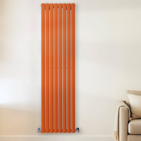 Design Heizkörper Vertikal (Doppellagig) 1780mm x 472mm Orange (Sunset Orange) - Revive