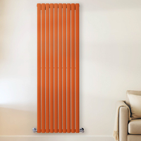 Design Heizkörper Vertikal (Doppellagig) 1780mm x 590mm Orange (Sunset Orange) - Revive