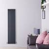 Design Heizkörper Vertikal Doppellagig Anthrazit 1600mm x 354mm 1193W - Sloane,  von Hudson Reed